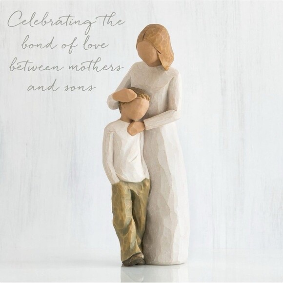 Willow Tree DEMDACO Susan Lordi 2002 MOTHER & SON Sculpted Hand-Painted Figurine - Picture 1 of 8